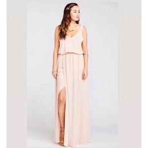 Show Me Your Mumu Kendall Maxi Dress in Dusty Blush  - XS
